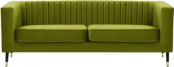 SLF24 - Dreisitzer-Sofa Slender - Olivgrün - Velluto 9