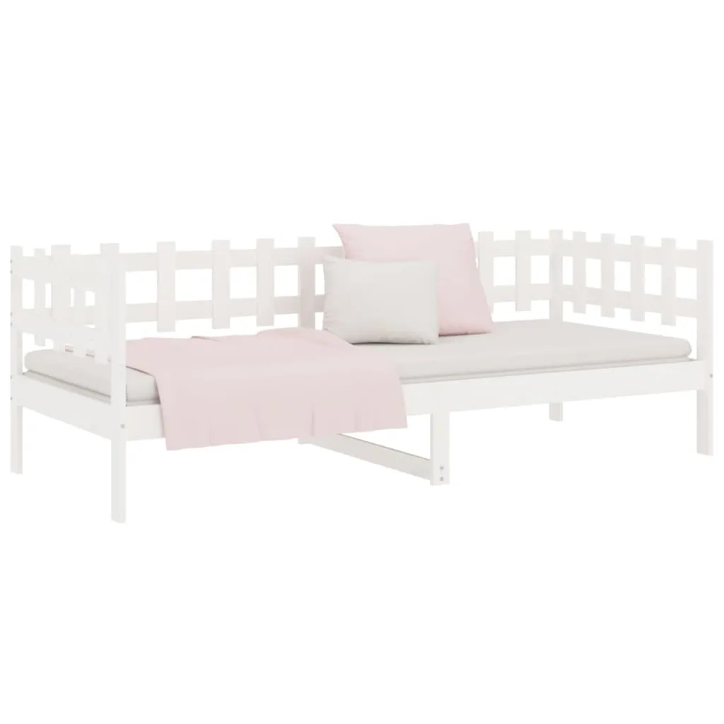 VidaXL Tagesbett Weiß 90x200 Cm Massivholz Kiefer – Bild 6