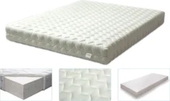 Latexmatratze Coral 90x200 - Höhe 16 Cm - Härtegrad H3 Fest