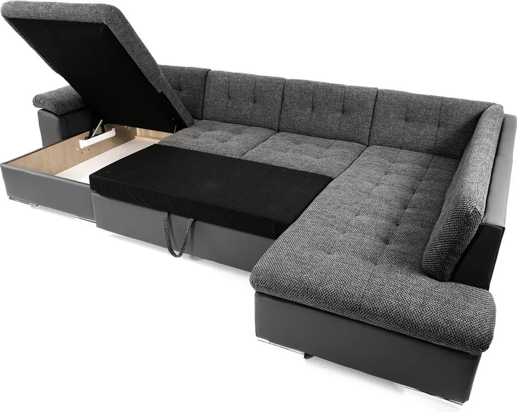 Mirjan24 Ecksofa Niko Bis, Bettkasten Und Schlaffunktion, Sofa Vom Hersteller, Polstergarnitur (Kronos 07 + Kronos 02 + Kronos 07, Seite: Rechts) – Bild 10