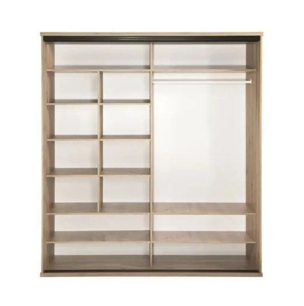 FURNIX Kleiderschrank CALLINI C-15 Mit Schiebetüren Und Spiegel Artisan Eiche – Bild 4