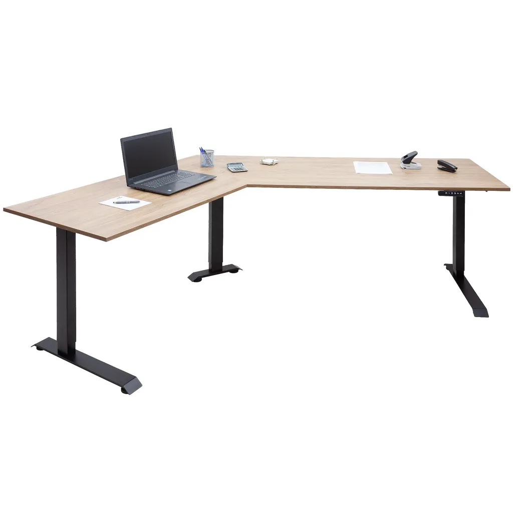 Albatros LIFT L7W Gestell Für Eckschreibtisch Höhenverstellbar Elektrisch Weiß - Winkelschreibtisch Mit Memoryfunktion, Digital-Display, Kindersicherung - Schreibtischgestell Höhenverstellbar Elektrisch Und Stufenlos – Bild 6