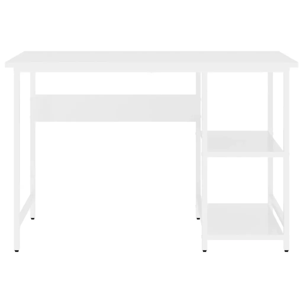 VidaXL Computertisch Weiß 105x55x72 Cm MDF Und Metall – Bild 3