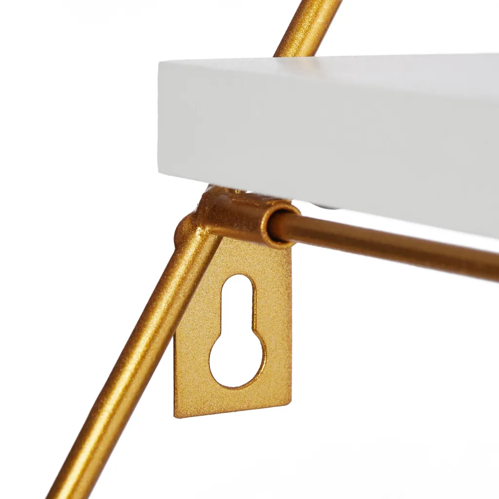 Relaxdays Hängeregal Pyramide 3 Ablagen – Bild 6