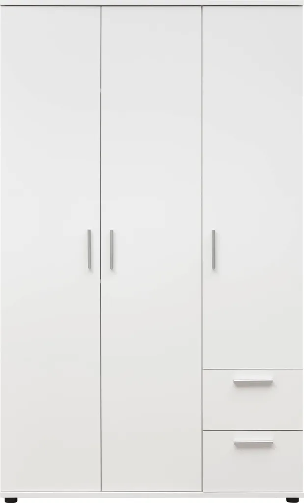 Schrank Kinderkleiderschrank Kinderzimmer Kleiderschrank "Christian I" Weiß – Bild 3