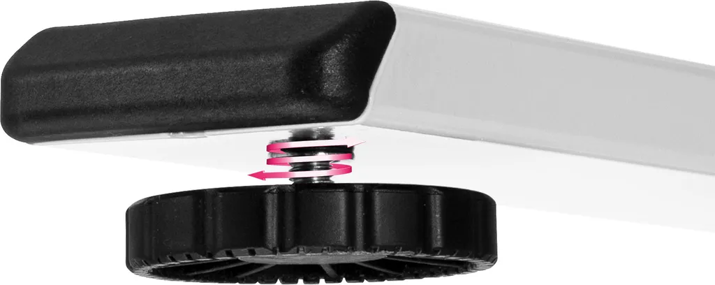 Tectake Tischgestell Twain Höhenverstellbar 110-168x60x60-125cm - Weiß – Bild 7