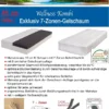 25cm 7-Zonen Gelschaum Matratze (100x200cm) Wellness-Kombi