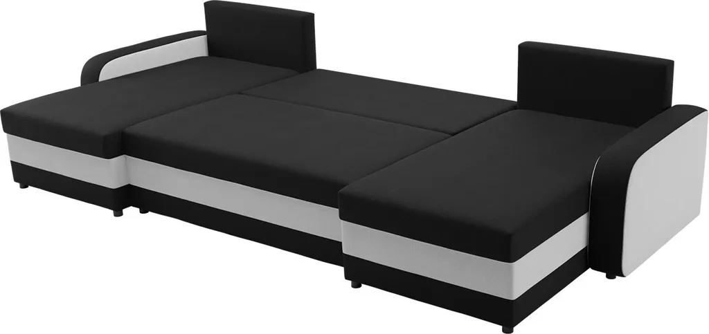 Mirjan24 Ecksofa Kris U, Stilvoll Eckcouch Mit Bettkasten Und Schlaffunktion, U-Form Couch, Schlafsofa (Alova 36 + Alova 71) – Bild 4