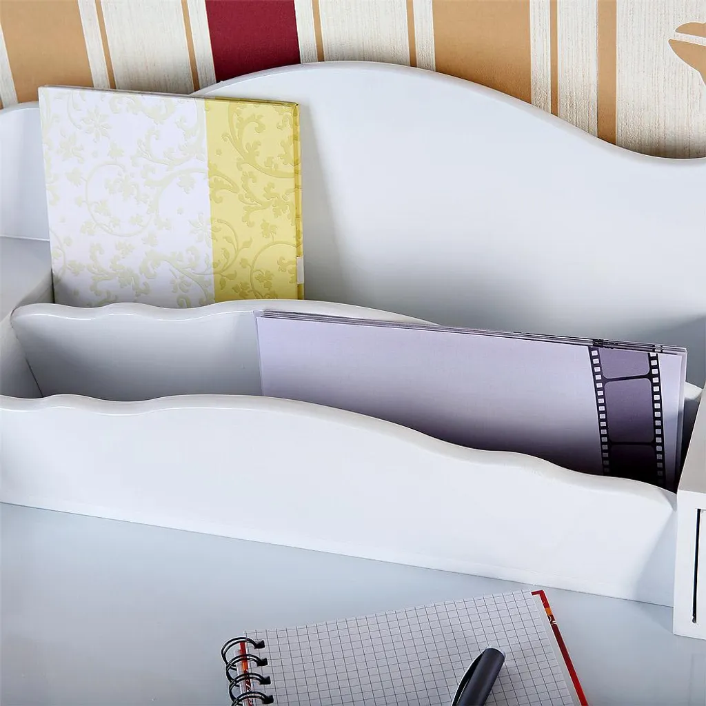 Mucola Antiker Sekretär In Weiß Schreibtisch Schminktisch Shabby Chic Landhausstil Schreibsekretär Computertisch Arbeitstisch Tisch – Bild 5