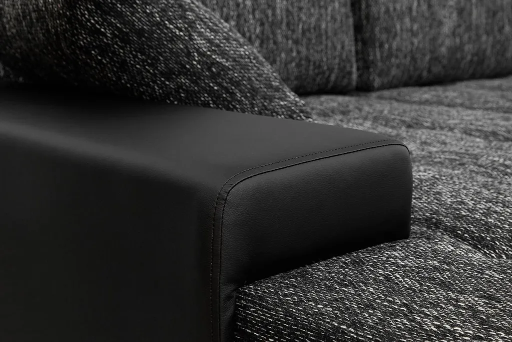 Mirjan24 Ecksofa Caro, U-Form Couch Mit Bettkasten Und Schlaffunktion, Polsterecke, Couchgarnitur Für Wohnzimmer (Soft 011 + Lawa 06) – Bild 9