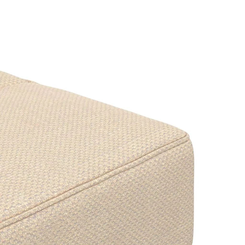 VidaXL Schlafsofa 2-Sitzer Mit 2 Kissen Creme Stoff – Bild 9