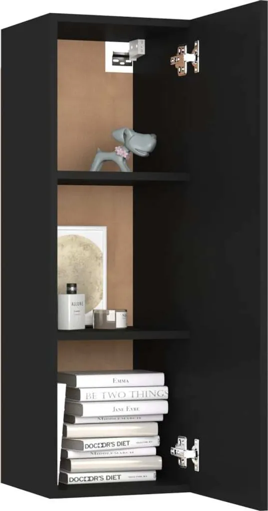 VidaXL 8-tlg. TV-Schrank-Set Schwarz Holzwerkstoff – Bild 4