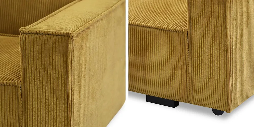 Mirjan24 Schlafsofa Viva Star II, 2 Sitzer Polstersofa Inkl. Kissen, Mit Bettkasten Und Schlaffunktion, Stilvoll Couch (Farbe: Poso 05) – Bild 4