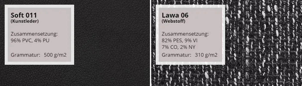 Mirjan24 Ecksofa Caro, U-Form Couch Mit Bettkasten Und Schlaffunktion, Polsterecke, Couchgarnitur Für Wohnzimmer (Soft 011 + Lawa 06) – Bild 3