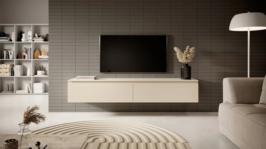 Selsey SENEY - TV-Möbel 175 Cm Beige – Bild 3