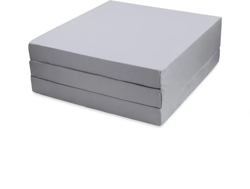 Gästebett Matratze Klappmatratze 195x65x8 Cm - Gästematratze Klappbar Foldable Mattress Faltmatratze Mit Abnehmbarem Bezug Bodenmatratze Grau – Bild 2