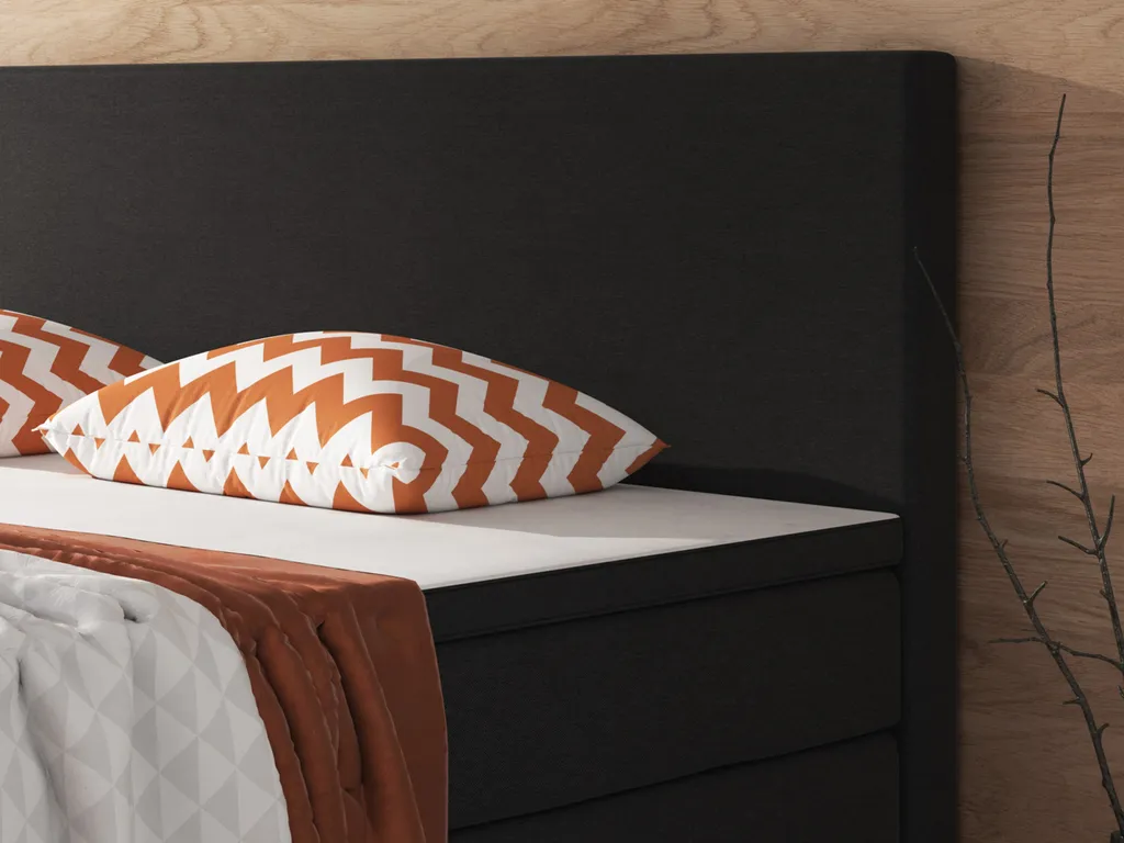 Inter Handels Boxspringbett Berlin, 180x200, Schwarz – Bild 8