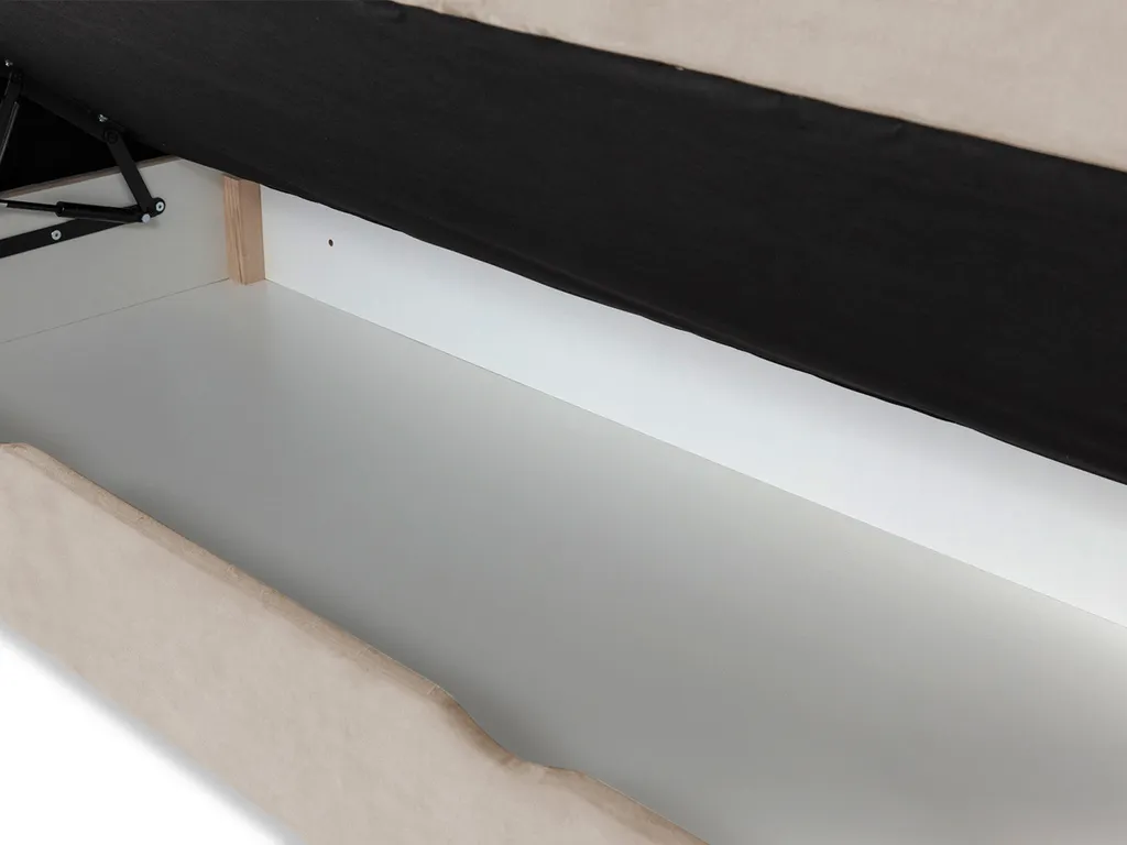 Mirjan24 Boxspringbett Dave, Stilvoll Doppelbett Mit Zwei Bettkästen, Matratze Und Topper (Farbe: Fresh 32, Größe: 180x200 Cm) – Bild 8