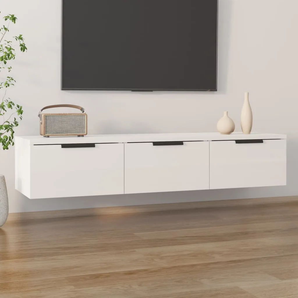 VidaXL Wandschrank Hochglanz-Weiß 102x30x20 Cm Holzwerkstoff – Bild 6