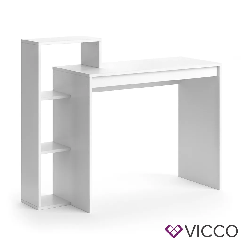 Vicco Schreibtisch Leo Weiß 110 X 91 X 40 Cm Holzwerkstoff – Bild 2