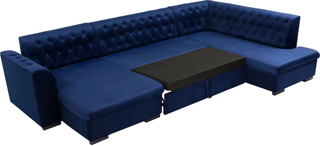 Mirjan24 Ecksofa Gerdin, Stilvoll Eckcouch Mit Bettkasten Und Schlaffunktion (Magic Velvet 2250 + Senegal 825, Seite: Links) – Bild 9