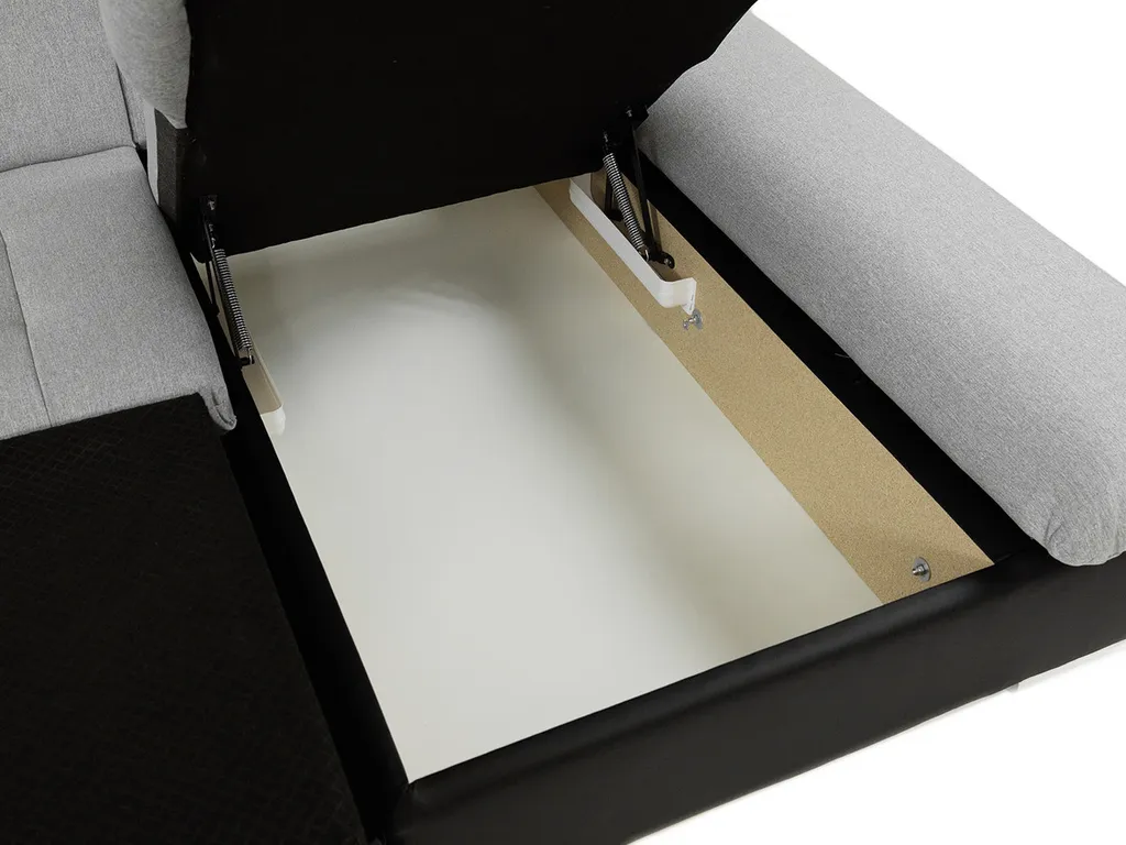 Mirjan24 Ecksofa Malwi LED, L-Form Polsterecke Mit Bettkasten, Schlafsofa Mit Beleuchtung (Farbe: Ikar 09, Seite: Links) – Bild 8