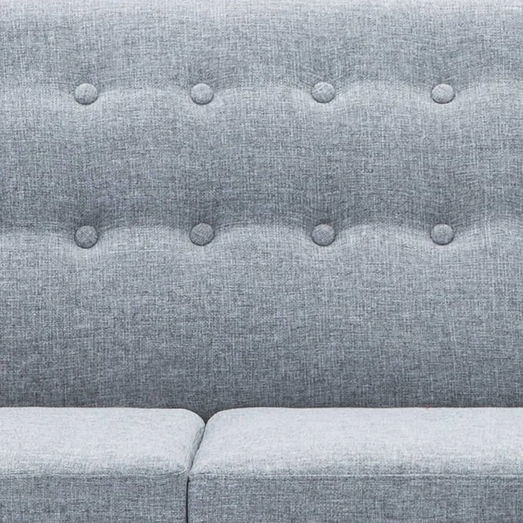 VidaXL Sofa In L-Form Stoffbezug 171,5 X 138 X 81,5 Cm Hellgrau – Bild 8