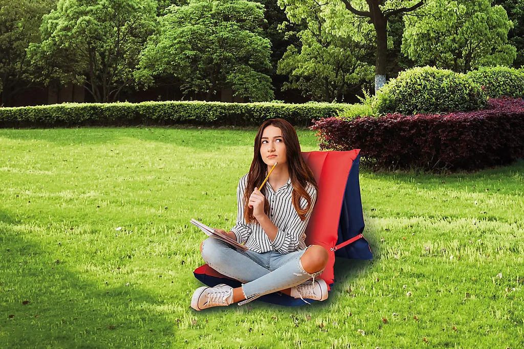 Happy People Sport Sitz- & Liegematratze, 175 X 54 Cm, Mit Mikrofaserbeschichtung & Klappfunktion Luftmatratzen Luftmatratzen – Bild 4