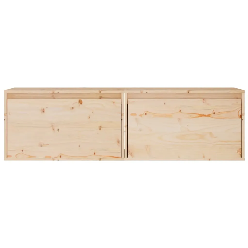 VidaXL Wandschränke 2 Stk. 60x30x35 Cm Massivholz Kiefer – Bild 6