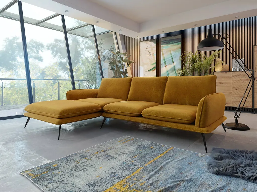 Mirjan24 Ecksofa Portimao LC, Polsterecke Sofa, Stilvoll Couchgarnitur, Loft L-Form (Farbe: Zetta 296, Seite: Links LC-2R) – Bild 2
