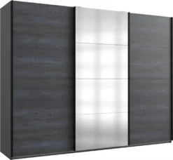 E97796 MANCHESTER Grau Graphit Nb. Schwebetüren Schiebetüren Kleiderschrank Schlafzimmerschrank Ca. 270 Cm