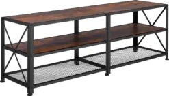 Tectake Lowboard - 141 Cm, Industrial Dunkelbraun