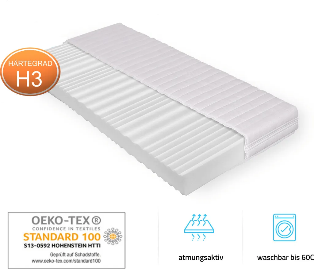 LED Bett NUBE Mit Schubladen Und Matratze - Variantenauswahl, Farbe:weiß, Größe:140 X 200 Cm, Ausführung:mit Matratze – Bild 2