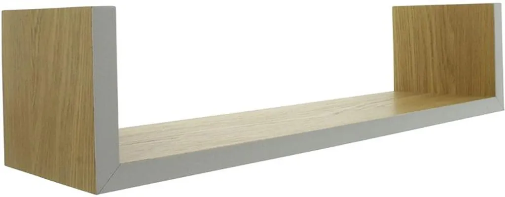 3 Wandregale Aus Holz, Natur Furniert / Weiß, Regalset – Bild 3