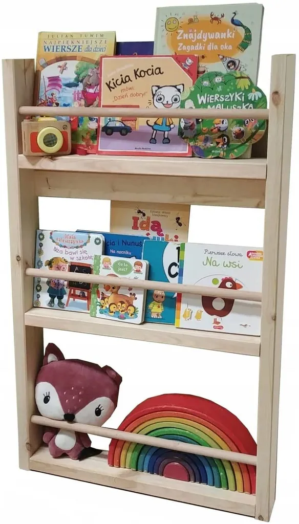 NeedSleep® Bücherregal Kinder Regal Holz - Wandregal Hängeregal Kinderzimmer