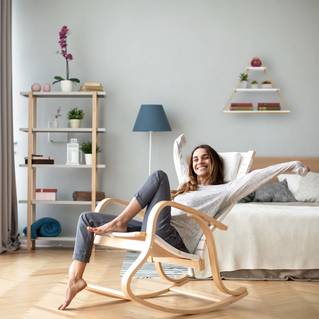 Relaxdays Hängeregal Pyramide 3 Ablagen – Bild 3