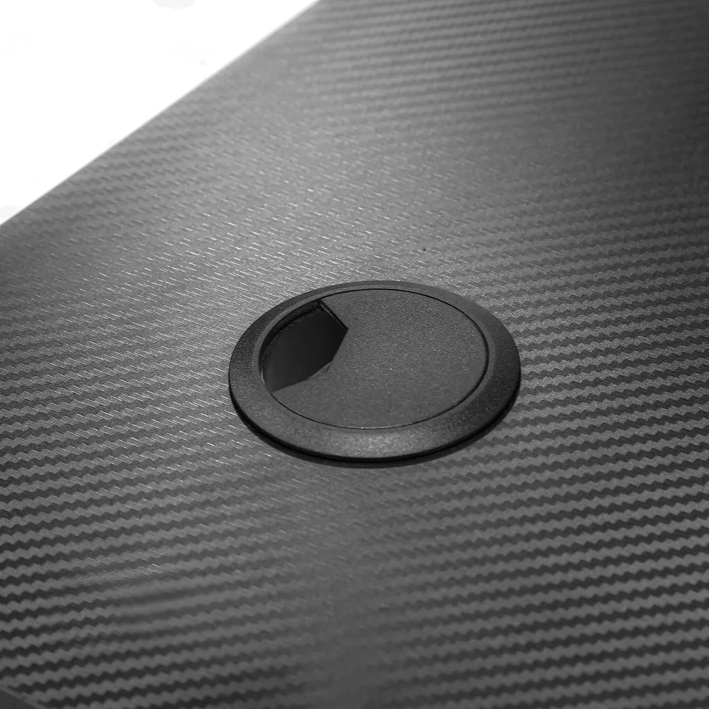 HOMCOM Computertisch Mit LED-Leuchten Monitorablage PC Tisch Gaming Tisch Mit Becherhalter E-Sport-Stil Bürotisch Mit Verstellbaren Füßen MDF Metall Schwarz 120 X 60 X 73 Cm – Bild 9