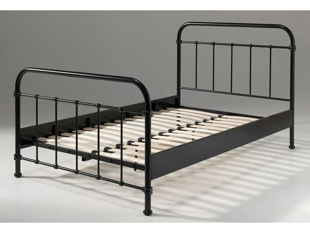 Vipack Metallbett New York Liegefläche 120 X 200 Cm - Farbe: Schwarz, Maße: 125 Cm X 110 Cm X 210 Cm; NYBE1218 – Bild 8