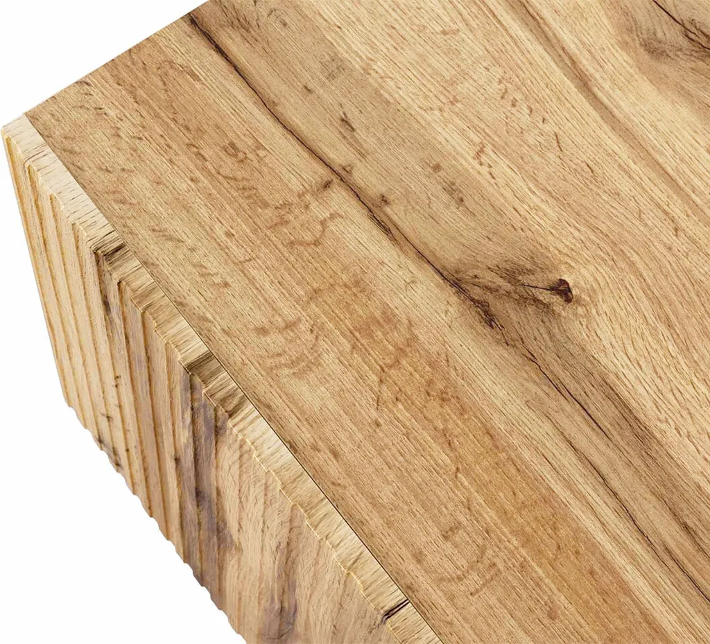 Mirjan24 TV-Lowboard Vamos 180 Mit Kamin, Stilvoll Schlafzimmer Kollektion, TV-Schrank, Modern TV-Kommode (Farbe: Wotan / Schwarz Füße) – Bild 4