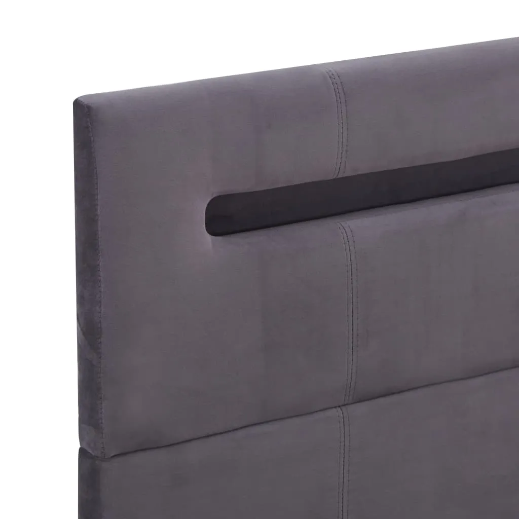 VidaXL Bettgestell Mit LED Grau Stoff 140 X 200 Cm – Bild 6