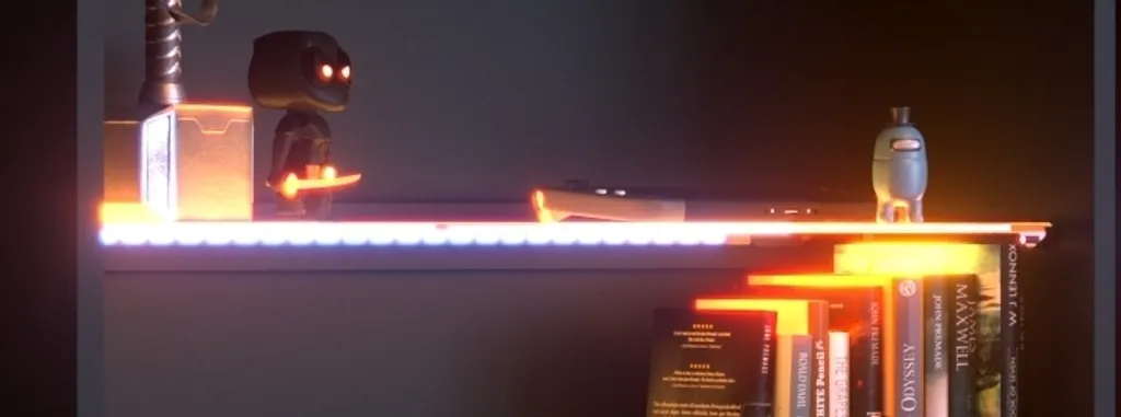 Gamer Set Gaming Parisot 3-tlg. Schreibtisch 152 X 62 Cm + 2x Regal B 67 Cm Schwarz LED Beleuchtung – Bild 10