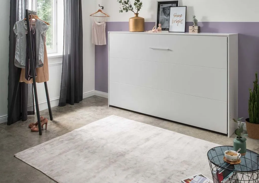 Juist Klappbett Horizontal 90/120/140 X 200 Cm Weiß, Liegefläche:140 X 200 Cm – Bild 3