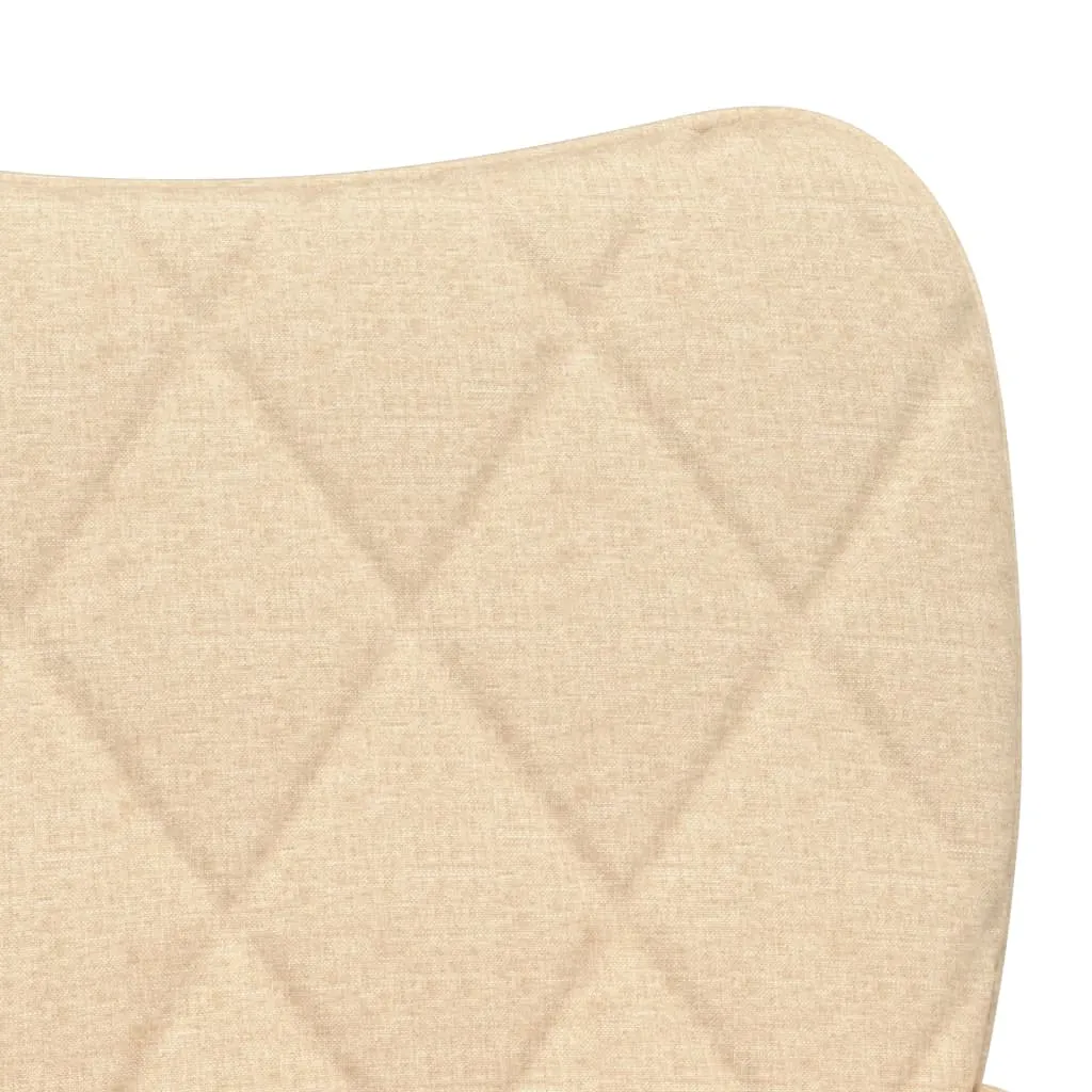 VidaXL Esszimmerstühle 2 Stk. Creme Stoff – Bild 7