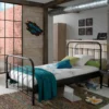 Vipack Metallbett New York Liegefläche 120 X 200 Cm - Farbe: Schwarz, Maße: 125 Cm X 110 Cm X 210 Cm; NYBE1218