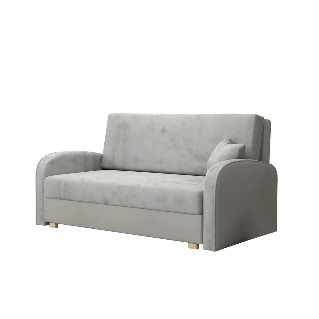 Mirjan24 Schlafsofa Viva Soft III, Stilvoll Polstersofa, Polstersofa Mit Schlaffunktion Und Bettkasten (Farbe: Mono 244 + Sorriso 4) – Bild 2