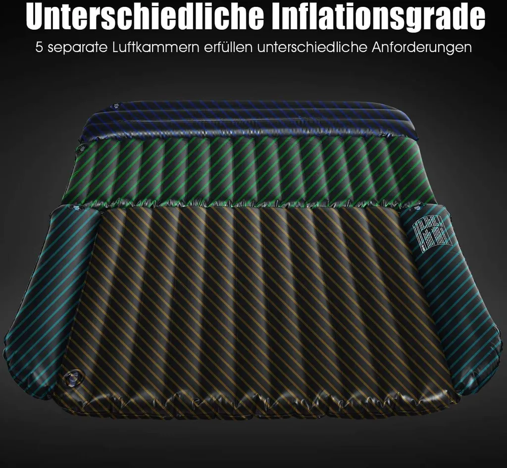 COSTWAY Luftmatratzen Autoluftmatratze Luftbett Aufblasbare Auto Matratze Mit 12V/40W Luftpumpe Für Camping Und Reisen – Bild 4