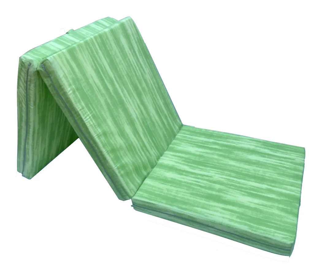Klappmatratze Faltmatratze 195 X 65 X 8 Cm (Grün/Weiss)