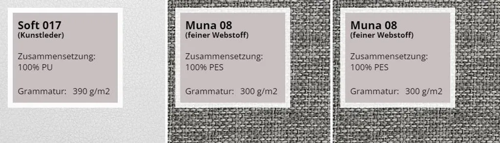 Mirjan24 Ecksofa Bravo, Stilvoll L-Form, Universal Eckcouch Mit Bettkasten Und Schlaffunktion (Soft 017 + Muna 08 + Muna 08) – Bild 2