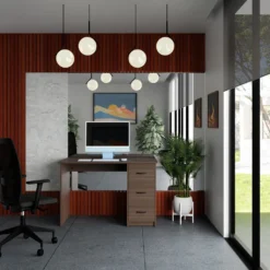 LEVIRA – Bürotisch, Computertisch, Schreibtisch, Aure