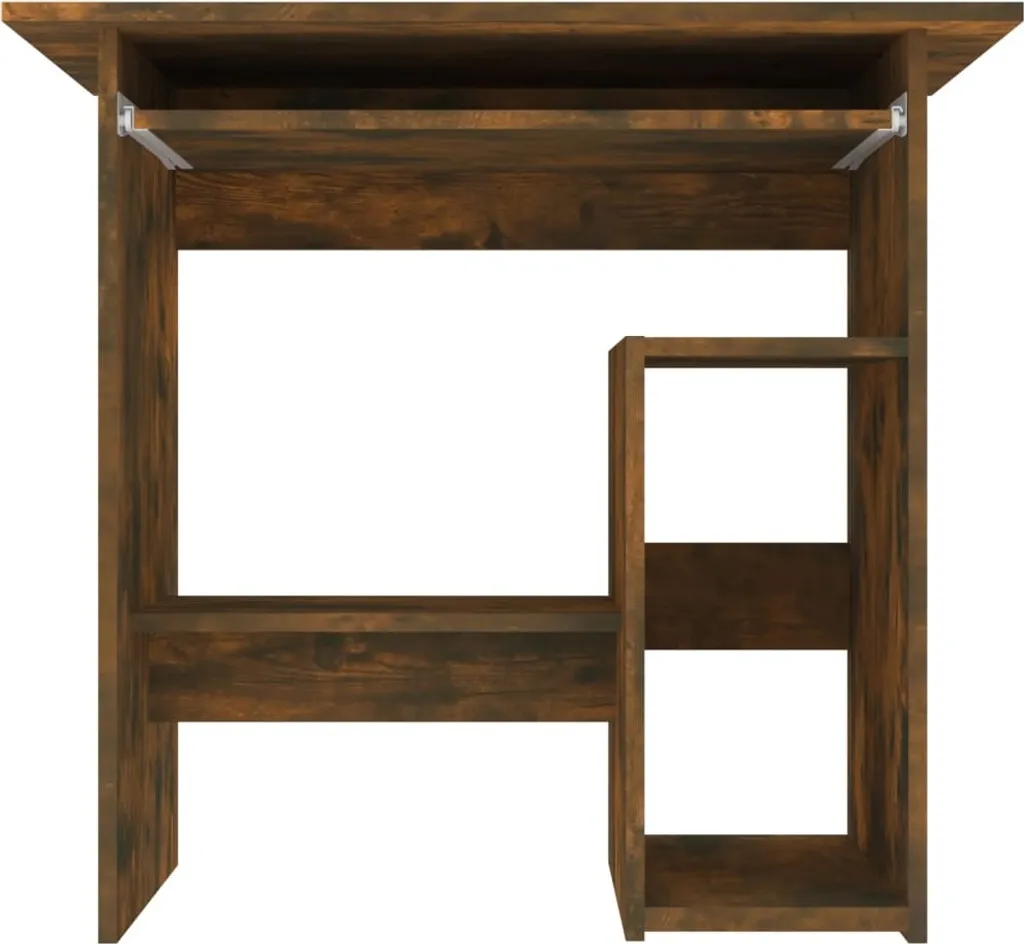 VidaXL Schreibtisch Räuchereiche 80x45x74 Cm Holzwerkstoff – Bild 5